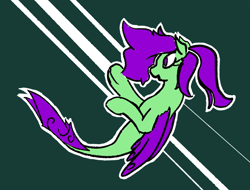 Size: 1314x1001 | Tagged: safe, artist:dinexistente, color edit, edit, oc, oc:ripple, pony, sea pony, seapony (g4), 4chan, abstract background, colored, dorsal fin, drawthread, fin wings, fins, fish tail, tail, wings