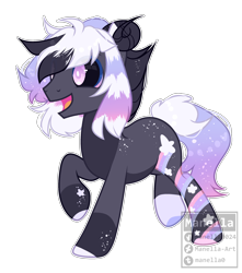 Size: 2128x2412 | Tagged: safe, artist:manella-art, oc, oc only, oc:karma, earth pony, pony, high res, horns, male, simple background, solo, stallion, transparent background