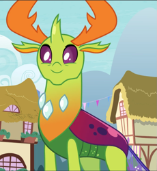 Size: 865x940 | Tagged: safe, screencap, thorax, changedling, changeling, g4, triple threat, cropped, cute, happy, king thorax, male, solo, thorabetes