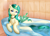 Size: 3200x2300 | Tagged: safe, artist:pabelka-belka, oc, oc only, oc:spring starflower, lizard, pony, unicorn, bath, bathtub, choker, claw foot bathtub, cute, female, high res, mare, solo, trans female, transgender, water, wet