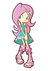 Size: 800x1200 | Tagged: safe, artist:rvceric, fluttershy, equestria girls, g4, female, simple background, solo, white background