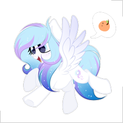 Size: 2000x2000 | Tagged: safe, artist:takan0, oc, oc only, pegasus, pony, female, food, high res, mare, orange, pictogram, simple background, solo, transparent background