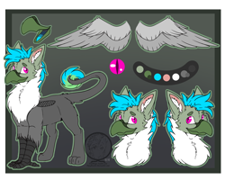 Size: 2500x2000 | Tagged: safe, alternate version, artist:fizzwings, artist:tiothebeetle, oc, oc:fluffy (the griffon), griffon, beak, chest fluff, fluffy, high res, male, reference sheet, wings