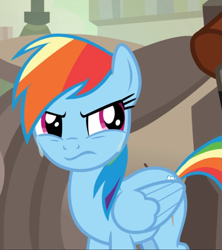 Size: 777x874 | Tagged: safe, screencap, rainbow dash, pegasus, pony, daring done?, g4, angry, cropped, crying, cute, female, madorable, mare, reaction image, sad, sadorable, solo, teary eyes