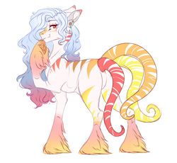 Size: 3524x3238 | Tagged: safe, artist:holoriot, oc, oc only, pony, zebra, augmented tail, female, high res, simple background, solo, white background