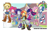 Size: 2720x1700 | Tagged: safe, artist:rvceric, applejack, fluttershy, pinkie pie, rainbow dash, rarity, sci-twi, sunset shimmer, twilight sparkle, equestria girls, g4, boots, bow, clothes, cowboy boots, cowboy hat, female, glasses, hair bow, hat, humane five, humane seven, humane six, jacket, leather jacket, shoes, sneakers