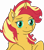 Size: 3934x4459 | Tagged: safe, alternate version, artist:poniidesu, sunset shimmer, pony, unicorn, g4, absurd resolution, cheek fluff, chest fluff, cute, ear fluff, eyebrows, female, green eyes, heart eyes, simple background, solo, transparent background, wingding eyes