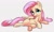 Size: 1416x846 | Tagged: safe, artist:dotkwa, fluttershy, pegasus, pony, g4, cute, featureless crotch, female, mare, shyabetes, simple background, sitting, solo, white background