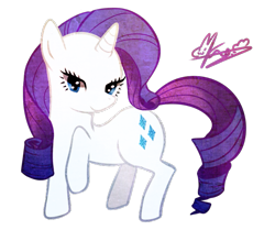 Size: 767x640 | Tagged: safe, artist:maren, rarity, pony, g4, female, simple background, solo, transparent background