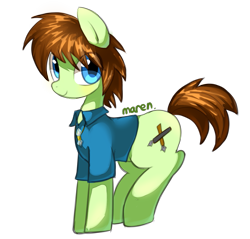 Size: 935x894 | Tagged: safe, artist:maren, oc, oc only, pony, clothes, simple background, solo, transparent background