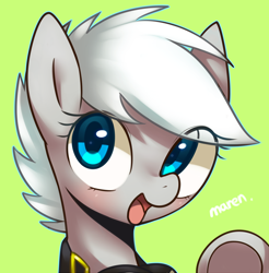 Size: 1800x1830 | Tagged: safe, artist:maren, oc, oc only, oc:winter storm, pony, bust, portrait, solo