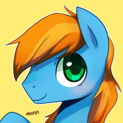 Size: 1900x1900 | Tagged: safe, artist:maren, oc, oc only, oc:eventide, pony, bust, male, portrait, solo, stallion