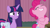 Size: 1920x1080 | Tagged: safe, screencap, cup cake, pinkie pie, twilight sparkle, alicorn, pony, a trivial pursuit, g4, my little pony: friendship is magic, bag, saddle bag, twilight sparkle (alicorn)