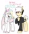 Size: 825x957 | Tagged: safe, artist:redxbacon, oc, oc only, oc:note clip, oc:sweet script, bat pony, earth pony, pony, clothes, dialogue, shirt, talking