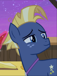 Size: 711x940 | Tagged: safe, screencap, star tracker, earth pony, pony, g4, once upon a zeppelin, cropped, male, smiling, smug, solo