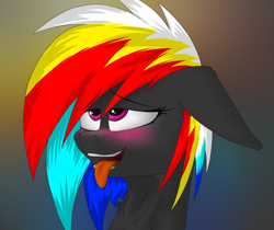 Size: 2048x1720 | Tagged: safe, artist:darky_wings, oc, oc only, oc:darky wings, pegasus, pony, ahegao, blushing, bust, open mouth, solo, tongue out