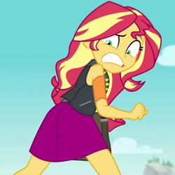 Size: 870x870 | Tagged: safe, screencap, sunset shimmer, equestria girls, equestria girls series, forgotten friendship, g4, cropped, female, solo