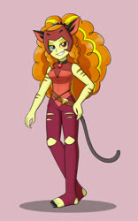Size: 1000x1600 | Tagged: safe, artist:mew-me, adagio dazzle, equestria girls, g4, catra, clothes, cosplay, costume, crossover, female, she-ra, she-ra and the princesses of power, simple background, solo