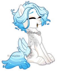 Size: 3113x3880 | Tagged: safe, artist:kurosawakuro, oc, oc only, original species, pond pony, base used, female, high res, mare, simple background, solo, transparent background