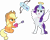 Size: 3623x2889 | Tagged: safe, artist:anime-equestria, applejack, rarity, angel, earth pony, pony, unicorn, g4, arrow, arrow through heart, bipedal, blushing, bow (weapon), bow and arrow, confident, duo, female, halo, heart, high res, holiday, jewelry, lesbian, levitation, love, magic, necklace, ship:rarijack, shipping, simple background, sitting, standing, standing up, telekinesis, transparent background, valentine's day, vector, weapon