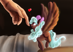 Size: 4299x3036 | Tagged: safe, artist:marrow-pony, oc, oc only, human, pegasus, pony, female, hand, high res, mare, solo