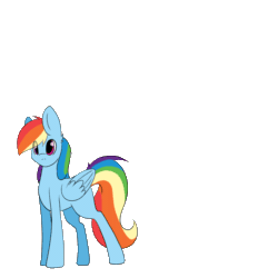 Size: 1000x1000 | Tagged: safe, artist:clefficia, rainbow dash, pegasus, pony, g4, animated, blinking, female, flying, folded wings, gif, mare, simple background, solo, spread wings, transparent background, wings
