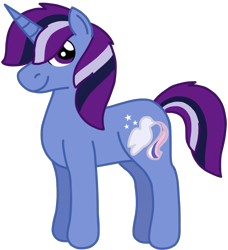 Size: 1007x1103 | Tagged: safe, artist:kindheart525, oc, oc only, oc:dusk star, pony, unicorn, kindverse, next generation, offspring, parent:silver script, parent:twilight sparkle, parents:twiscript, simple background, solo, transparent background