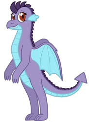 Size: 1053x1436 | Tagged: safe, artist:kindheart525, oc, oc only, oc:burgeon flare, dragon, kindverse, looking at you, next generation, offspring, parent:princess ember, parent:spike, parents:emberspike, simple background, solo, transparent background