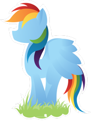 Size: 2125x2823 | Tagged: safe, artist:simonk0, rainbow dash, pegasus, pony, g4, female, grass, high res, mare, simple background, solo, spread wings, transparent background, wings