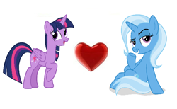 Size: 576x354 | Tagged: safe, edit, trixie, twilight sparkle, alicorn, pony, g4, female, lesbian, ship:twixie, shipping, simple background, twilight sparkle (alicorn), white background