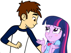 Size: 1024x766 | Tagged: safe, artist:andrestoons, twilight sparkle, oc, oc:andres vargas, equestria girls, g4, andlight, canon x oc, female, male, shipping, simple background, straight, transparent background