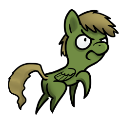 Size: 493x484 | Tagged: safe, artist:priorknight, oc, oc only, oc:murky, pegasus, pony, fallout equestria, fallout equestria: murky number seven, chibi, fanfic art, male, open mouth, pegasus oc, raised hoof, simple background, solo, stallion, transparent background, wings