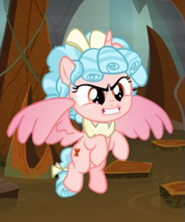 Size: 433x521 | Tagged: safe, screencap, cozy glow, alicorn, pony, g4, the ending of the end, alicornified, bow, cozycorn, cropped, evil grin, female, flying, grin, race swap, smiling, solo, spread wings, tail bow, wings