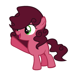Size: 717x709 | Tagged: safe, artist:soarindash10, oc, oc only, pony, blank flank, earth pony oc, foal, next generation, offspring, parent:cheese sandwich, parent:pinkie pie, parents:cheesepie, simple background, solo