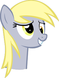 Size: 6119x8000 | Tagged: safe, artist:ace play, derpy hooves, pegasus, pony, g4, absurd resolution, bust, derp, female, grin, mare, portrait, simple background, smiling, solo, transparent background, vector