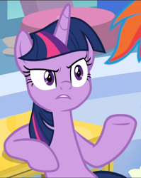Size: 750x940 | Tagged: safe, screencap, twilight sparkle, alicorn, pony, g4, the ending of the end, cropped, female, leaning, mare, solo focus, twilight sparkle (alicorn)