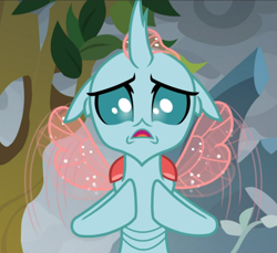 Size: 1023x938 | Tagged: safe, screencap, ocellus, changedling, changeling, g4, the ending of the end, cropped, cute, diaocelles, female, flying, looking at you, solo