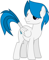 Size: 1600x1963 | Tagged: safe, artist:frownfactory, oc, oc only, oc:stratagem, pony, .svg available, blue mane, blue tail, cutie mark, male, pegasus oc, simple background, solo, stallion, tail wrap, transparent background, vector, wings