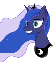 Size: 2658x3054 | Tagged: safe, artist:commpony, princess luna, pony, g4, female, high res, simple background, solo, transparent background
