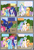 Size: 3255x4838 | Tagged: safe, artist:gutovi, applejack, fluttershy, pinkie pie, princess celestia, princess luna, rainbow dash, rarity, twilight sparkle, alicorn, earth pony, pegasus, pony, unicorn, comic:why me!?, g4, alternate ending, alternate hairstyle, comic, female, glowing eyes, lesbian, mane six, missing accessory, pigtails, ship:applelestia, shipping, shipping denied, show accurate, sun, sunrise, sweet apple acres, traditional royal canterlot voice, twilight sparkle (alicorn)