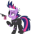 Size: 2329x2521 | Tagged: safe, artist:anime-equestria, twilight sparkle, pony, unicorn, g4, angry, eyepatch, future twilight, gun, handgun, headband, heckler and koch, high res, levitation, magic, metal gear, mk23, scar, simple background, solid sparkle, solo, suppressor, telekinesis, transparent background, vector, weapon