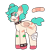 Size: 2000x2000 | Tagged: safe, artist:rigbythememe, oc, oc only, oc:gumi (rigbythememe), pegasus, pony, bandage, bandaid, blind, choker, collar, female, high res, missing limb, reference sheet, scar, solo, spiked choker, spiked collar, spiked wristband, torn ear, wristband