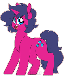 Size: 704x849 | Tagged: safe, artist:liefsong, oc, oc only, oc:fizzy pop, pony, unicorn, cute, simple background, solo, transparent background
