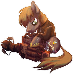 Size: 1024x1044 | Tagged: safe, artist:tiothebeetle, oc, oc only, earth pony, pony, fallout equestria, clothes, gun, jacket, junk jet, leather jacket, male, scar, simple background, transparent background, unshorn fetlocks, weapon