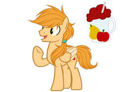 Size: 4500x3375 | Tagged: safe, artist:avatarmicheru, oc, oc only, oc:apple pear cider, pegasus, pony, high res, male, simple background, solo, stallion, transparent background