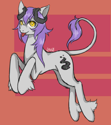 Size: 800x900 | Tagged: safe, artist:lavvythejackalope, oc, oc only, pony, :p, abstract background, hoof fluff, horn, leonine tail, male, rearing, signature, solo, stallion, tongue out