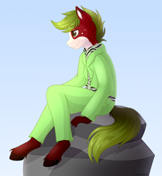 Size: 2961x3214 | Tagged: oc name needed, safe, artist:starshade, oc, oc only, earth pony, anthro, commission, high res, male, simple background, solo, stallion