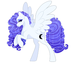 Size: 2700x2500 | Tagged: safe, artist:gigason, oc, oc only, pegasus, pony, female, high res, magical lesbian spawn, mare, offspring, parent:princess luna, parent:rarity, parents:rariluna, simple background, solo, transparent background