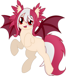 Size: 2148x2467 | Tagged: safe, artist:soulakai41, oc, oc only, oc:ruby skies, bat pony, pony, female, high res, mare, simple background, solo, transparent background