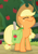 Size: 560x792 | Tagged: safe, screencap, applejack, earth pony, pony, g4, going to seed, my little pony: friendship is magic, bag, cropped, cute, eyes closed, faic, female, jackabetes, saddle bag, smiling, solo